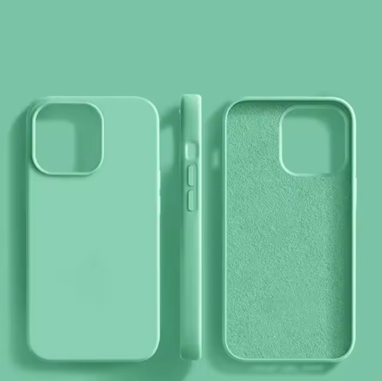 Premium Silikonhülle mit Mikrofaser-Innenfutter – Soft-Touch Case für iPhone