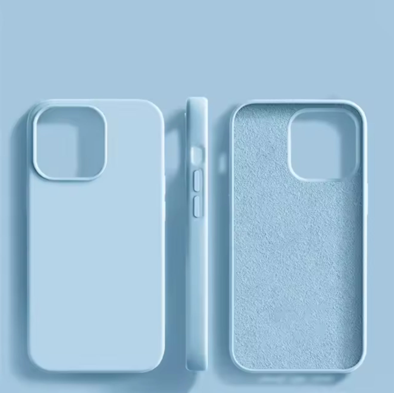 Premium Silikonhülle mit Mikrofaser-Innenfutter – Soft-Touch Case für iPhone